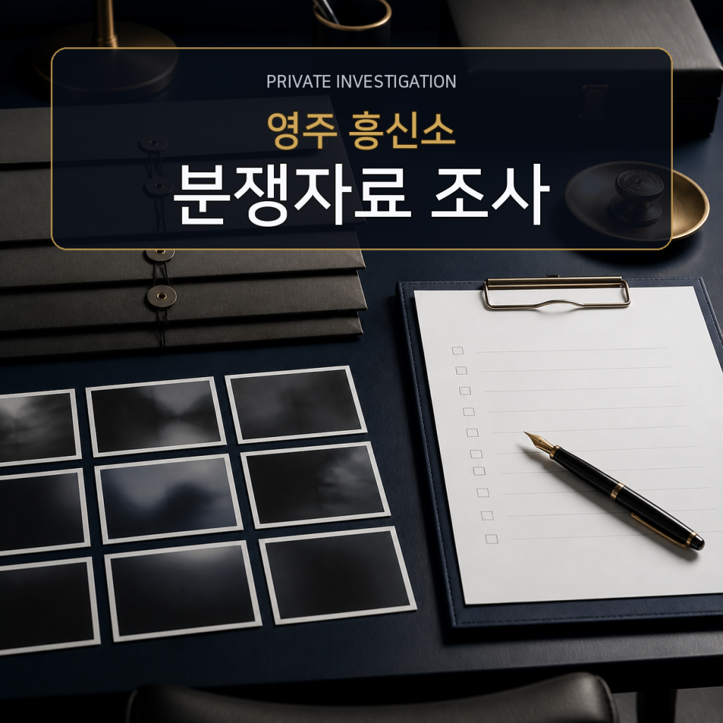 영주 분쟁자료 조사 전문 흥신소